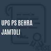 Upg Ps Behra Jamtoli Primary School Logo