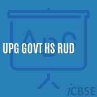 Upg Govt Hs Rud Secondary School Logo
