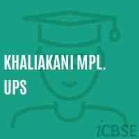 Khaliakani Mpl. Ups School Logo