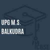 Upg M.S. Balkudra Middle School Logo