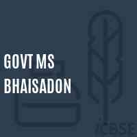 Govt Ms Bhaisadon Middle School Logo