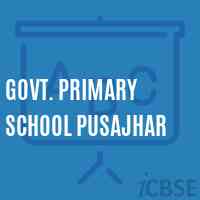 Govt. Primary School Pusajhar Logo