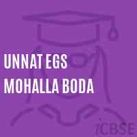 Unnat Egs Mohalla Boda Primary School Logo