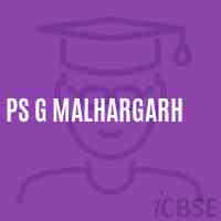 Ps G Malhargarh Primary School Logo