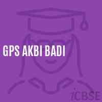 Gps Akbi Badi Primary School Logo