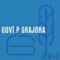 Govt.P.Srajora Primary School Logo