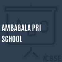 Ambagala Pri School Logo