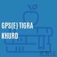 Gps(E) Tigra Khurd Primary School Logo