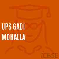 Ups Gadi Mohalla Primary School Logo