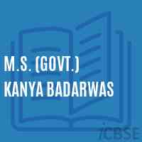M.S. (Govt.) Kanya Badarwas Middle School Logo