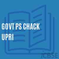 Govt Ps Chack Upri Primary School Logo