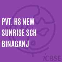 Pvt. Hs New Sunrise Sch Binaganj Secondary School Logo