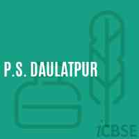P.S. Daulatpur Primary School Logo