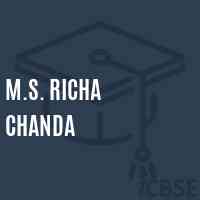 M.S. Richa Chanda Middle School Logo