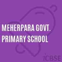 Meherpara Govt. Primary School Logo