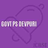Govt Ps Devpuri Primary School Logo