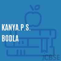 Kanya.P.S. Bodla Primary School Logo