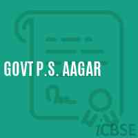 Govt P.S. Aagar Primary School Logo