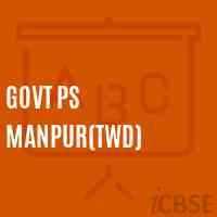 Govt Ps Manpur(Twd) Primary School Logo