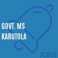 Govt. Ms Karutola Middle School Logo