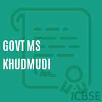 Govt Ms Khudmudi Secondary School Logo