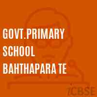 Govt.Primary School Bahthapara Te Logo
