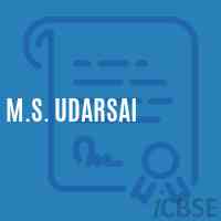 M.S. Udarsai Middle School Logo