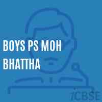 Boys Ps Moh Bhattha Primary School Logo