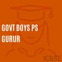 Govt Boys Ps Gurur Primary School Logo