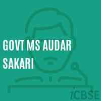 Govt Ms Audar Sakari Middle School Logo