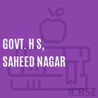 Govt. H S, Saheed Nagar Secondary School Logo