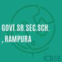 Govt.Sr.Sec.Sch., Rampura School Logo