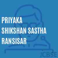 Priyaka Shikshan Sastha Ransisar Middle School Logo