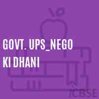 Govt. Ups_Nego Ki Dhani Middle School Logo