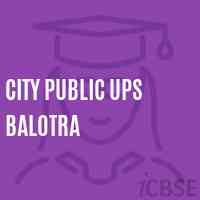 City Public Ups Balotra Middle School Logo