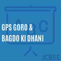 Gps Goro & Bagdo Ki Dhani Primary School Logo
