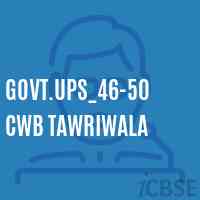 Govt.Ups_46-50 Cwb Tawriwala Middle School Logo