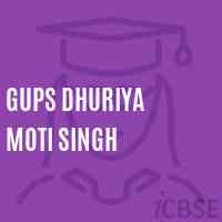 Gups Dhuriya Moti Singh Middle School Logo