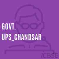 Govt. Ups_Chandsar Middle School Logo