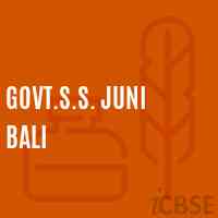 Govt.S.S. Juni Bali High School Logo