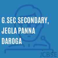 G.Sec.Secondary, Jegla Panna Daroga Secondary School Logo