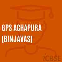Gps Achapura (Binjavas) Primary School Logo