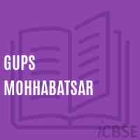 Gups Mohhabatsar Middle School Logo