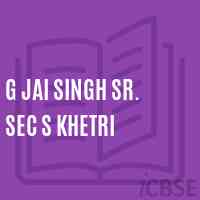 G Jai Singh Sr. Sec S Khetri High School Logo