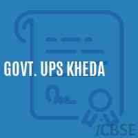 Govt. Ups Kheda Middle School Logo