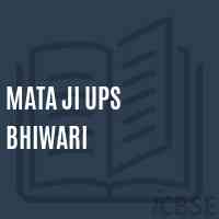 Mata Ji Ups Bhiwari Middle School Logo