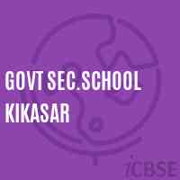 Govt Sec.School Kikasar Logo