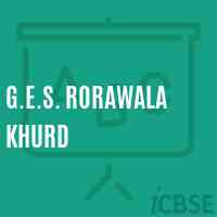 G.E.S. Rorawala Khurd Primary School Logo