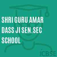 Shri Guru Amar Dass Ji Sen.Sec School Logo