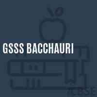 Gsss Bacchauri High School Logo